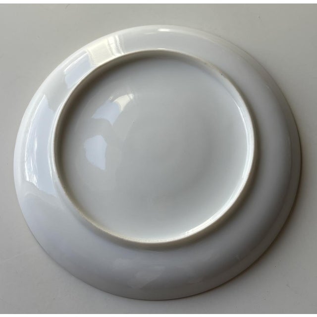Art Nouveau Hand Painted Plate in Porcelain For Sale - Image 10 of 12