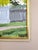 1961 Mid-Century Modern 'Garden Gate in Spring' Vintage Original Landscape Oil Painting, Framed For Sale - Image 6 of 10