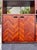 Mid Century Danish Modern Herringbone Room Divider or Dry Bar For Sale - Image 9 of 18