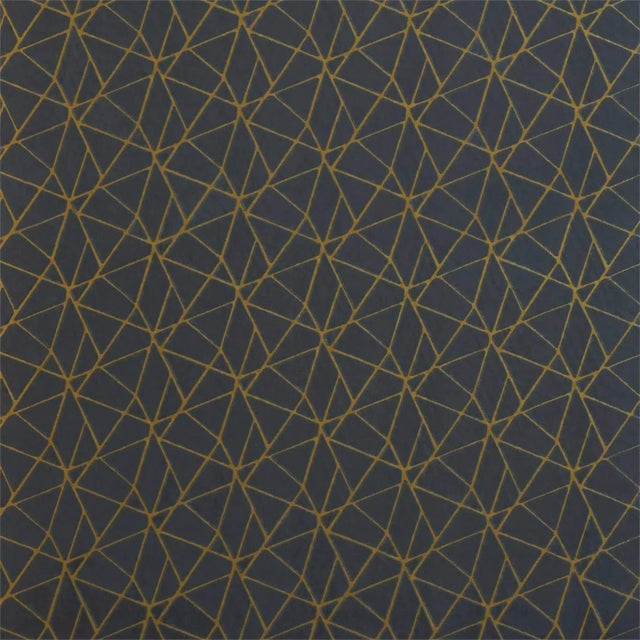 Harlequin Zola Fabric in Charcoal/Gold - a Sample For Sale