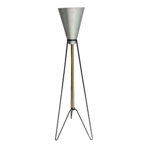 Vintage Mid-Century Modern 1950's Space Age Atomic Tower Floor Lamp by Majestic Lamp Co.