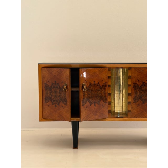 Art Deco Style Sideboard in Walnut Burl, 1940s For Sale - Image 10 of 18