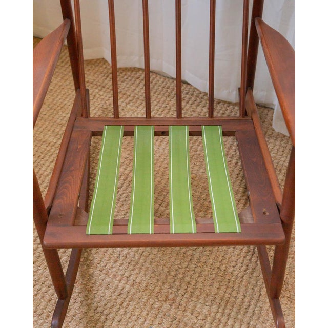 Edmund Spence 1960s Danish Modern Rocking Chair in the Style of Edmund Spence For Sale - Image 4 of 14