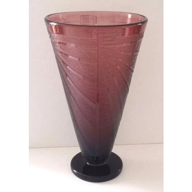 1920s Glass Vase by Charles Schneider, 1920s For Sale - Image 5 of 6