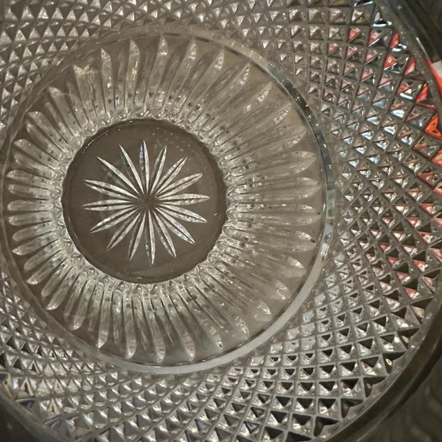 Metal 1980s Modernist Crystal and Silver Plate French Wine Cooler For Sale - Image 7 of 12