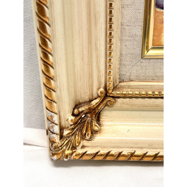 Wood 1993 Signed Marilyn A. Juckett Floral Still Life Painting in Gilt Frame For Sale - Image 7 of 10