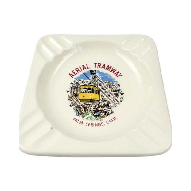 Vintage Aerial Tramway Palm Springs, California Ceramic Ashtray Catchall Dish For Sale In Washington DC - Image 6 of 10