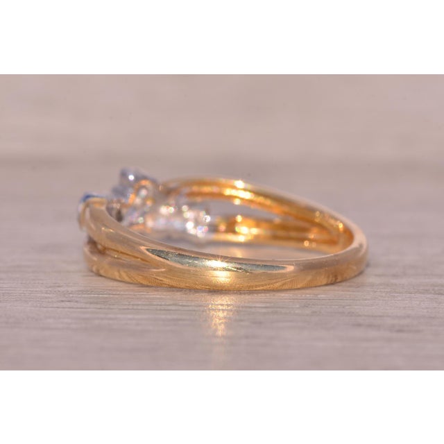 The Saggart: Irish Made Claddagh Ring with Natural Diamonds For Sale In Philadelphia - Image 6 of 11