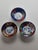 This is a beautiful 1920's set of vintage Japanese sake saucers, soy sauce dishes or condiment bowls. Also known as Kubata...