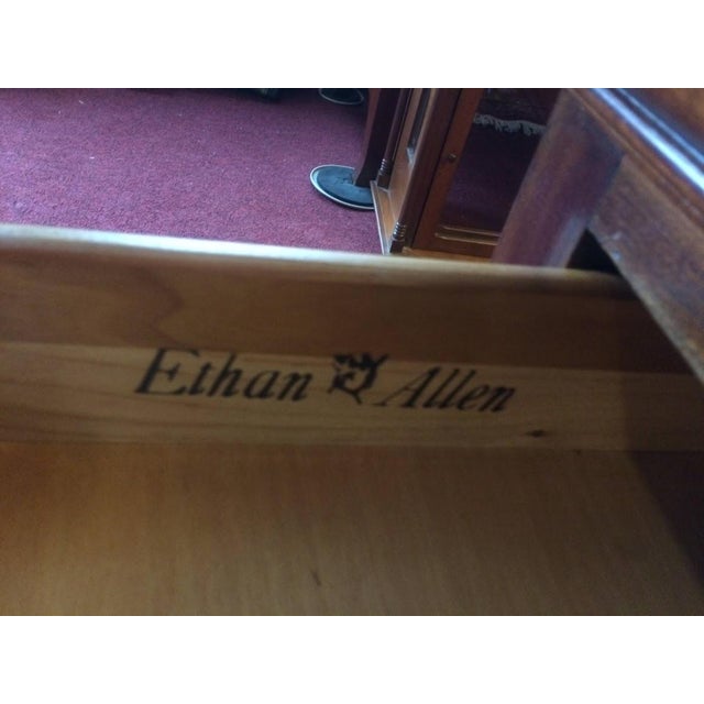 Brown Vintage End Tables, Ethan Allen Furniture, the Pair For Sale - Image 8 of 11