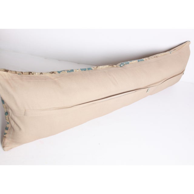Tan Handmade Muted Tones Long Rug Pillow Cover -13'' X 47'' For Sale - Image 8 of 8