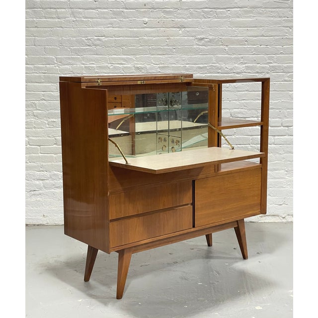 Vintage Mid Century Modern Danish Dry Bar, C. 1960's For Sale - Image 4 of 12