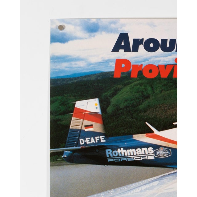 Paper Porsche PFM 3200 Around the World 1985 Original Porsche Poster by Strenger Grafik Design For Sale - Image 7 of 9