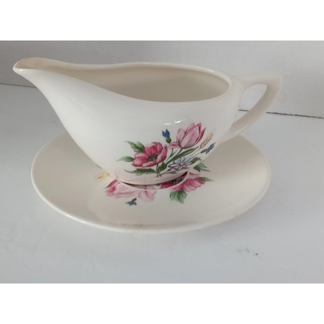 Vintage Gravy Boat With Underplate For Sale - Image 4 of 9
