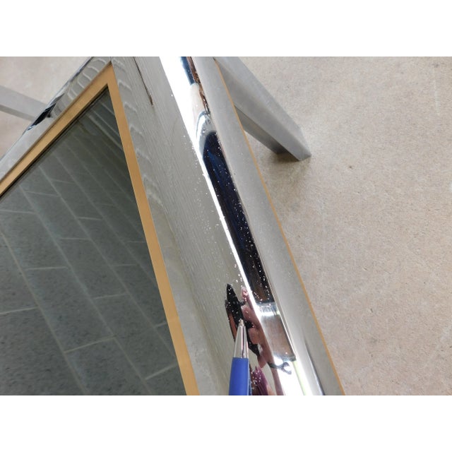 Mid Century Modern Chrome With Mirrored Smoked Glass End Tables - a Pair For Sale - Image 11 of 13