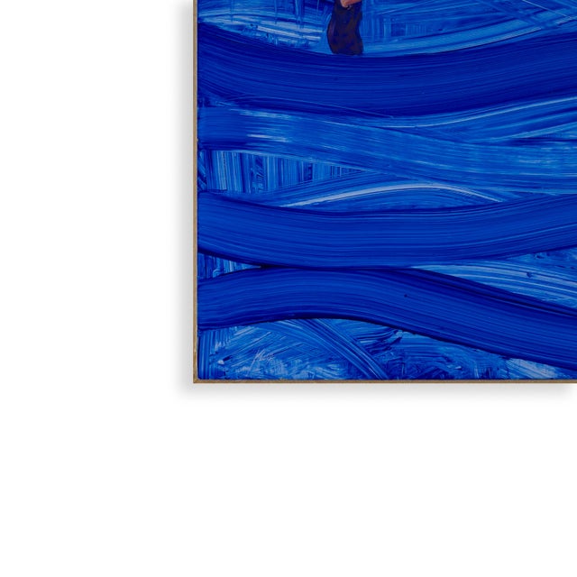 David King, Bluewave, 2000s, Oil on Aluminum Panel For Sale - Image 3 of 6