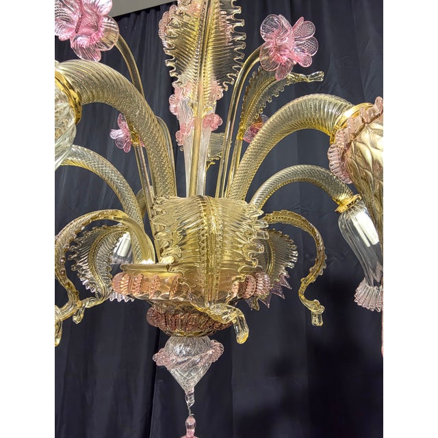 Murano Chandelier, 1980s For Sale - Image 8 of 13