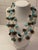 1960s Smoky Quartz, Pearls,aqua, Double Stran Necklace For Sale - Image 4 of 5