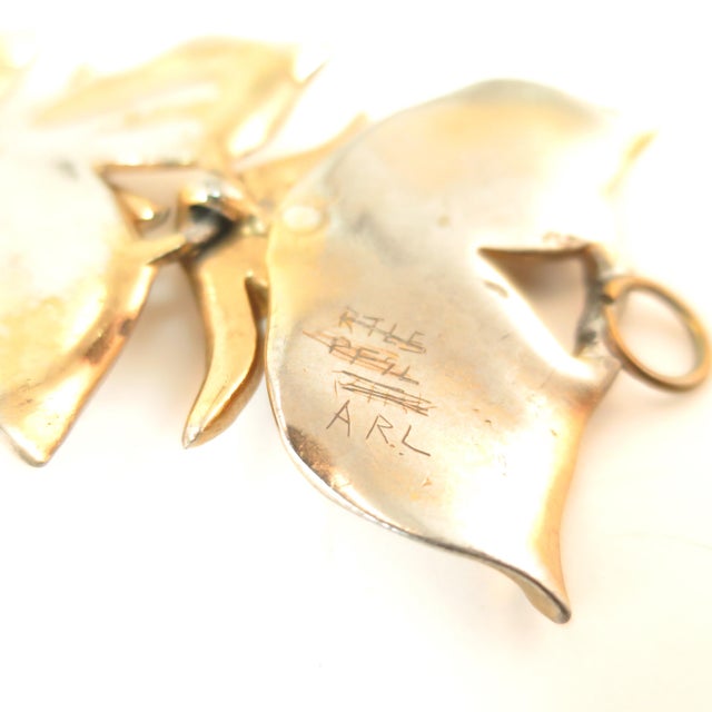 Vintage 1940s Mid-Century Modern Emerald Crystal Link Bracelet For Sale - Image 10 of 11