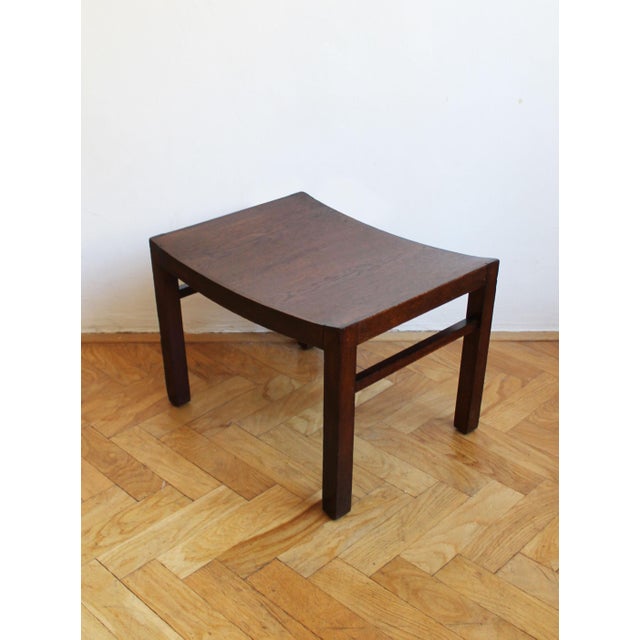 Brown Vintage Czechoslovak Wooden Saddle Stool, 1960s For Sale - Image 8 of 9