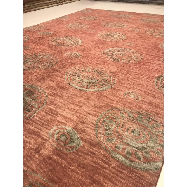 Textile Vintage Indian Carpet, 1960s For Sale - Image 7 of 12