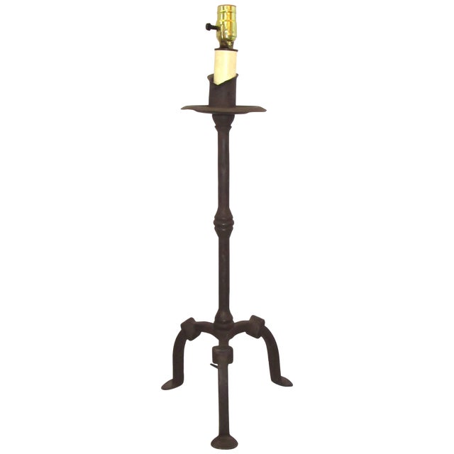 HandWrought Iron Tripod Table Lamp Chairish