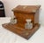 19th Century Antique 19th Century English Wood Oak Bronze Inkwell Desk Letter Writing Stand For Sale - Image 5 of 15