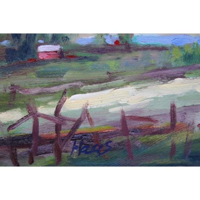 Wood Original Oil Painting, Plein Air California For Sale - Image 7 of 11