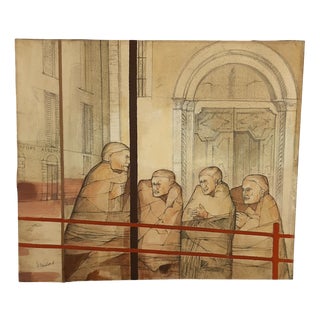 Silvano Briccola, Untitled, 1950s, Oil on Canvas For Sale