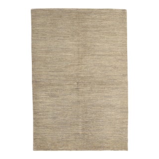 Vintage Hand-Knotted Persian Gabbeh Rug 5'4" X 8' For Sale