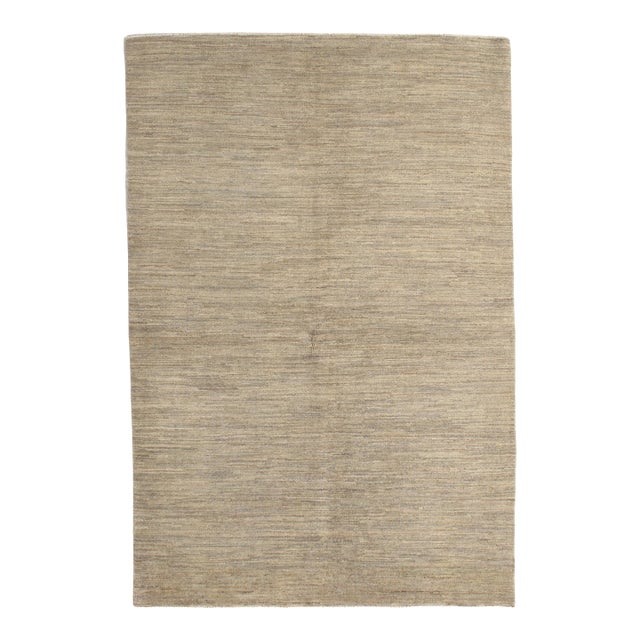 Vintage Hand-Knotted Persian Gabbeh Rug 5'4" X 8' For Sale