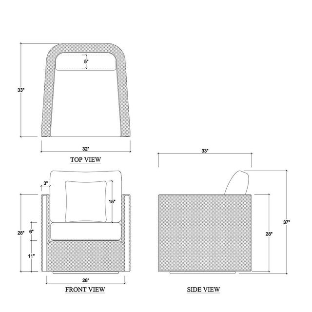 Textile Mid-Century Minimalist Swivel Chair in Gray Upholstery For Sale - Image 7 of 7