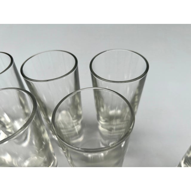 1980s Set of 8 Carlo Moretti Vintage Postmodern Heavy Drinking Glasses Italy For Sale In Tampa - Image 6 of 11