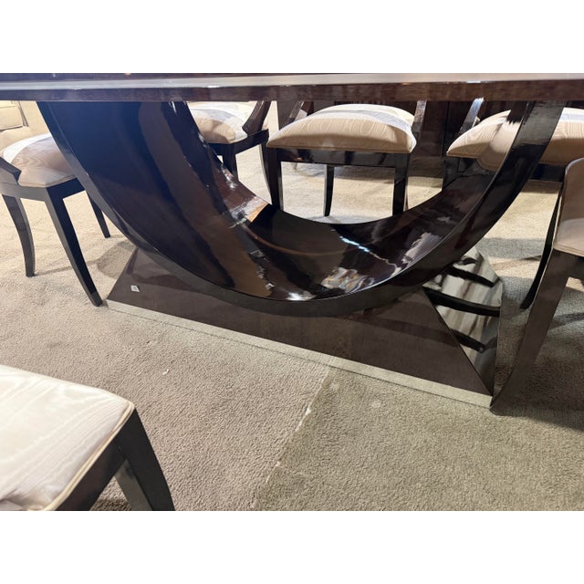 2020s Pietro Costantini Dark Laquer Dining Set For Sale - Image 5 of 9