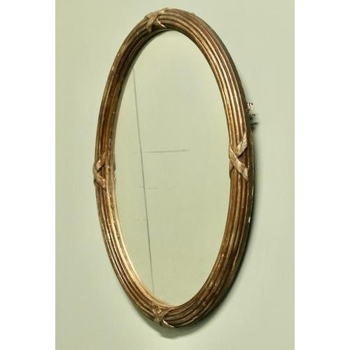 Large Gilt Oval Wall Mirror This Mirror has a 1.5” wide moulded oval frame which has an attractive gilt finish The Oval...