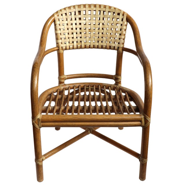 McGuire Bamboo Table Set For Sale - Image 9 of 12