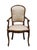 French Provincial High End Vintage Country French Provincial Solid Cherry Dining Arm Chair For Sale - Image 3 of 9
