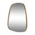 Free-form mirror on a brass frame. Well-made, simple and delicate.