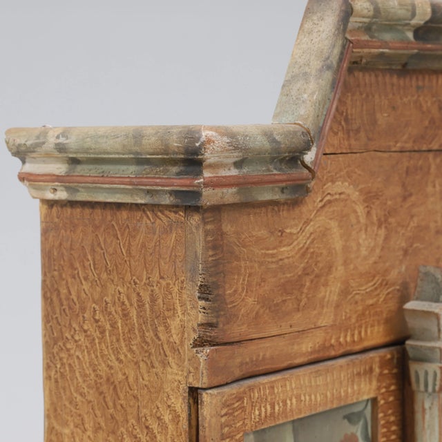 1920s Painted Wood Wardrobe or Cupboard For Sale - Image 5 of 9