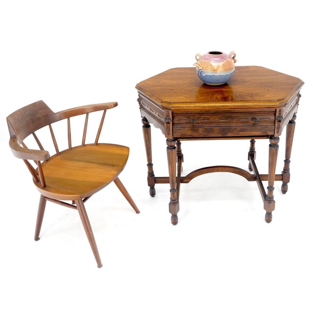 Antique c1920s Tube Radio Stunning American Walnut Cabinet Lift Top Table MINT For Sale - Image 14 of 18