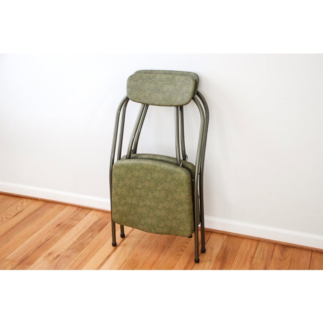 Retro Metal Folding Chairs A Pair Chairish