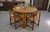 Wood Round Oak Table from Maison Regain, 1970s For Sale - Image 7 of 9