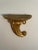 A gorgeous Italian Gilded Wood Wall Shelf Bracket with a lovely hand carved scroll design. Made in Italy in the Florentia...