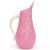 Late 20th Century Murano Vintage Pink White Opal Gold Flecks Diamond Quilted Surface Italian Art Glass Pitcher Flower Vase For Sale - Image 5 of 12