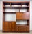 Mid Century Danish Modern Style Walnut Wall Unit / Bookcase / Writing Desk / Cabinet For Sale - Image 12 of 12