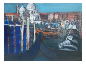 Andrew Konwerski, Venice, Oil on Canvas