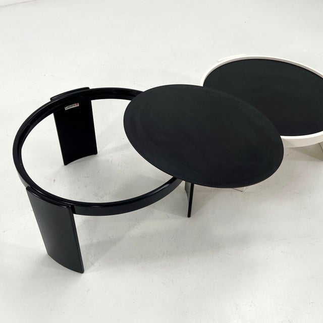 Reversible Nesting Tables by Gianfranco Frattini for Cassina, 1960s, Set of 2 For Sale - Image 6 of 10