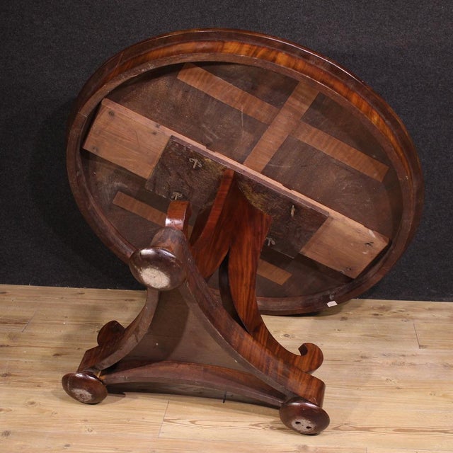 19th Century Dutch Mahogany Table, 1880s For Sale - Image 11 of 13