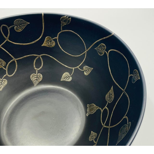 Emilia Castillo for Los Castillo Plata Pura Porcelain & Silver Bowl, Taxco, 1991 For Sale - Image 12 of 18