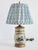 Very cute stoneware crock table lamp from Northville, Michigan! The small crock table lamp features a handpainted cobalt...